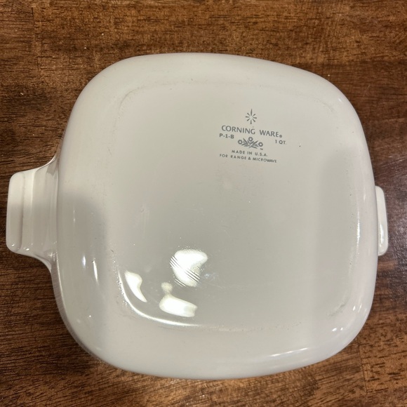 Corningware White Casserole Set with Blue Floral Design - Picture 3 of 7